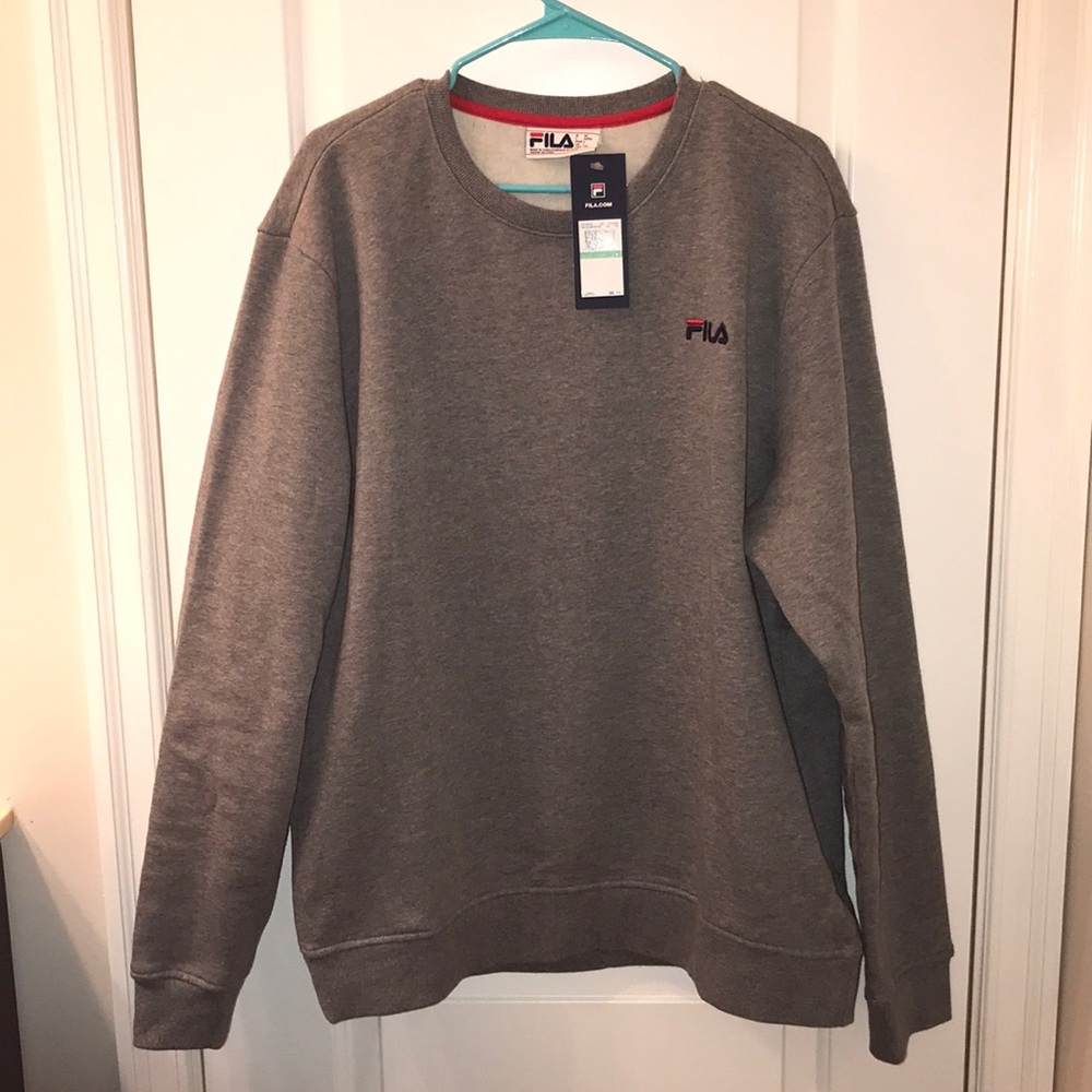 NWT FILA LOGO CLASSIC COOL SWEATSHIRT SOFT INSIDE